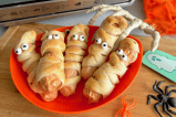 Receta en air fryer: momias de salchicha