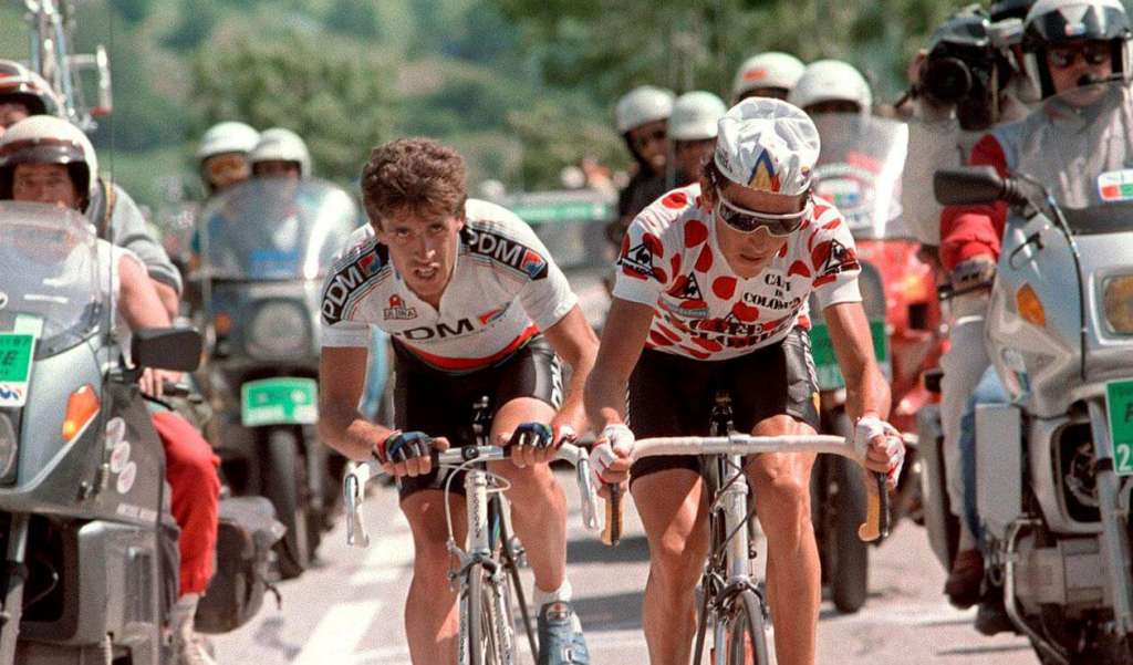 Luis Alberto Herrera. 16 de julio de 1984. Etapa 17 del Tour de Francia. El mítico Alpe D’Huez. Tour de Francia. / Cortesía