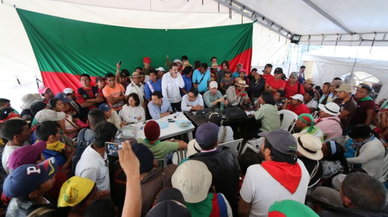 Indígenas acuerdan con Gobierno desbloquear Vía Panamericana