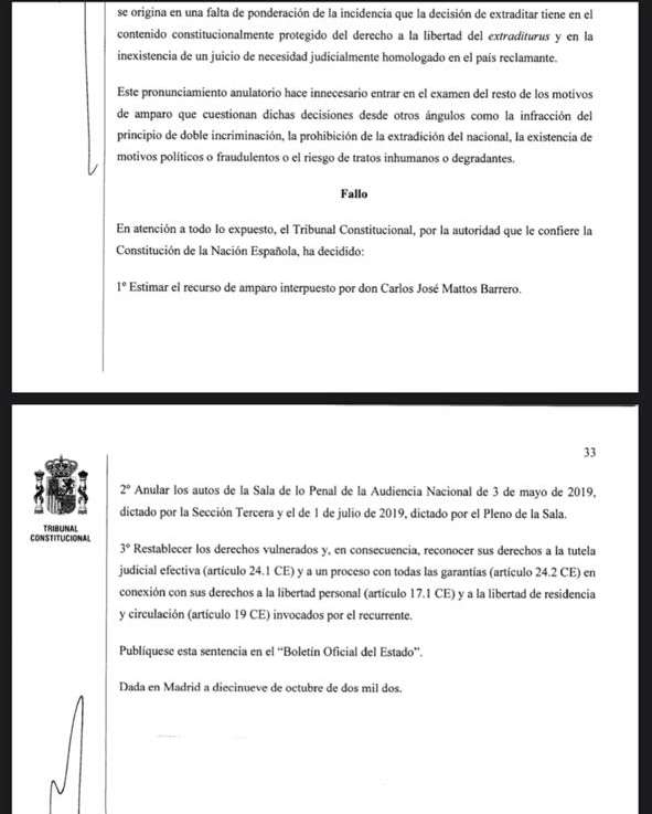 Carlos Mattos - Tribunal Constitucional de España