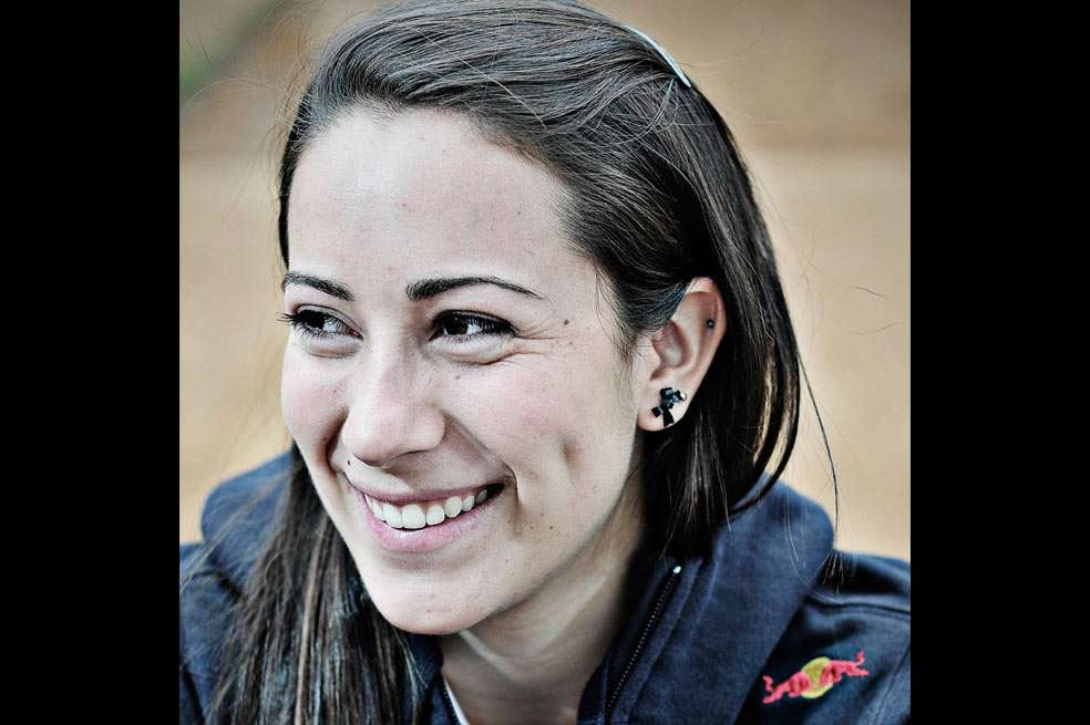 Mariana Pajón, feliz por regresar al país. / Camilo Rozo, Red Bull Content Pool