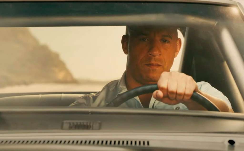 Vin Diesel interpretando a Dominic Toretto en la saga "Rápido y Furioso".