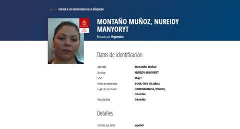 Autorizan extradición a Argentina de una de las colombianas más buscadas