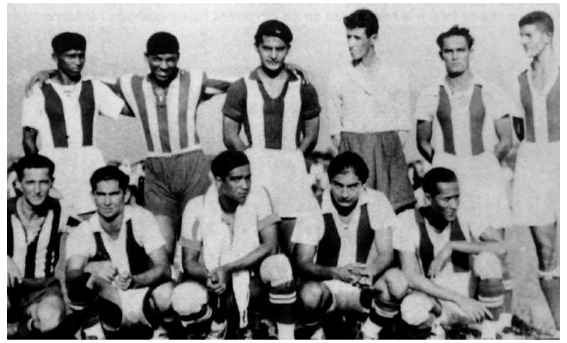 La selección de Colombia que participó en la Copa América del 45, con Roberto Meléndez y Romelio Martínez como figuras principales // Cortesía Mundo Fútbol.