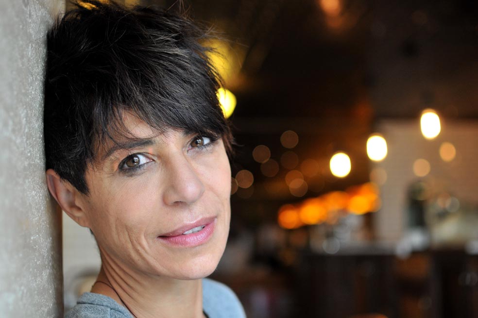 Dominique Crenn, en el café Devotion del hotel Hilton en Bogotá, afirma que la comida es la identidad de cada cultura. / Cristian Garavito - El Espectador
