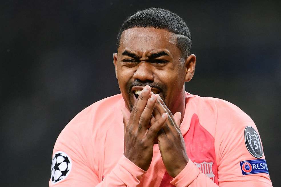 Malcom anotó para el Barcelona en San Siro. / AFP