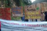 Comunidad de California, Santander, protesta contra Minesa y exige consulta popular