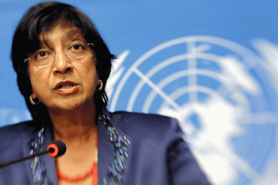 Navi Pillay, Alta Comisionada de Derechos Humanos de la ONU. / Archivo El Espectador.