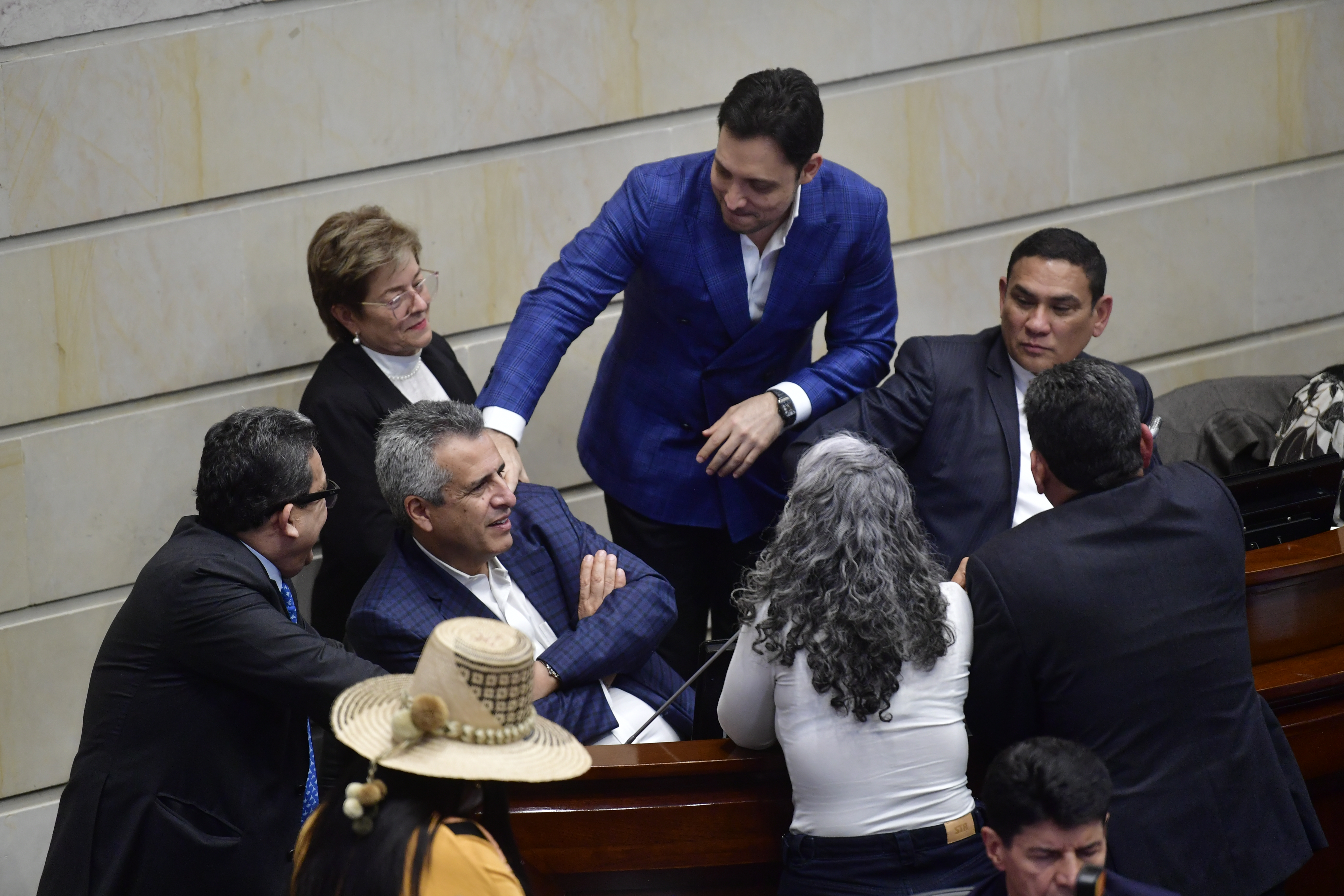 Plenaria del 16 de abril en el Senado de la República para debatir la reforma pensional presentada por el gobierno de Gustavo Petro.