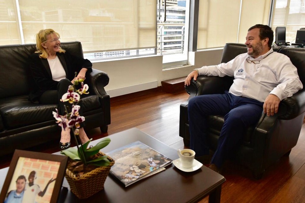 Exfiscal general de Venezuela, Luisa Ortega, visitó Colombia. / Cortesía Defensoría de Pueblo