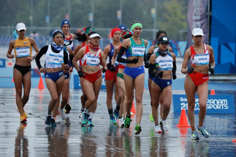 Por problemas de medición se anulan tiempos de la marcha femenina en Santiago 2023