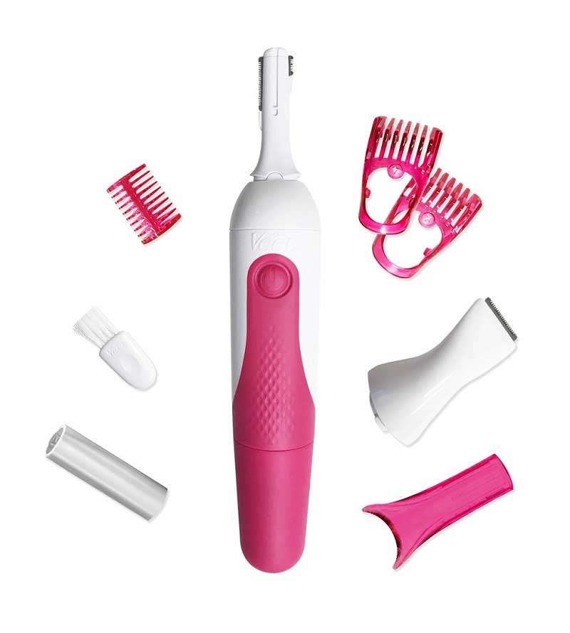 La máquina Veet Sensitive Touchfue diseñada para recortar elpelo en las zonas más sensiblesdel cuerpo: cejas, rostro, bikini yaxilas. Ya que sus hojas afiladasno tocan la piel, no hay riesgo decorte. Cuenta con cuatro cabezalesintercambiables y es resistenteal agua. Está disponible en losprincipales almacenes de cadena.