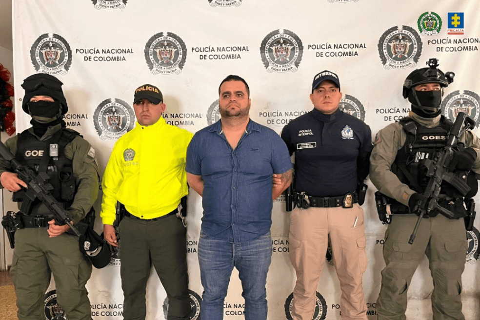 Alias Gallina, líder del Tren de Aragua capturado en Cali (Valle del Cauca).