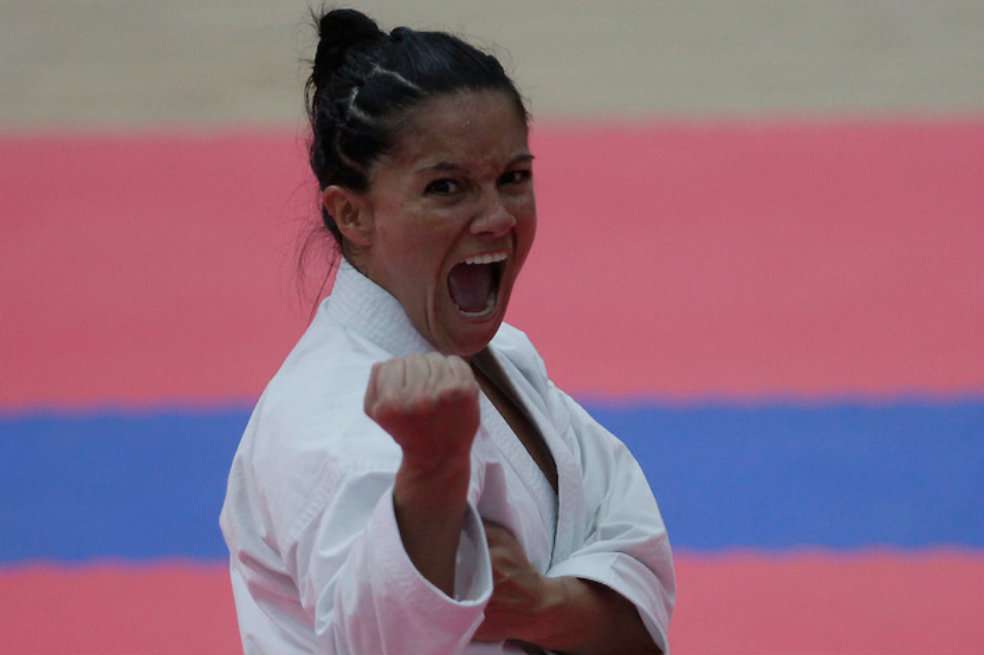 La bogotana Diana Muñoz ganó dos oros en katas. / Coldeportes - Archivolatino