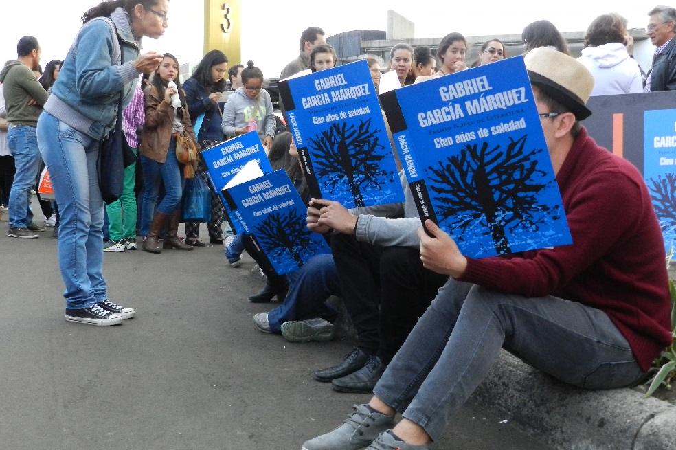 Todas las obras de Gabriel García Márquez, empezando por “Cien años de soledad”, han circulado de distintas maneras y en diferentes formatos durante la Feria. / Cortesía Filbo