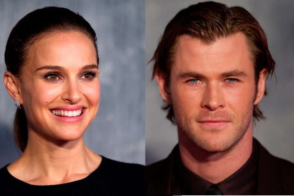 Los actores Natalie Portman y Chris Hemsworth.