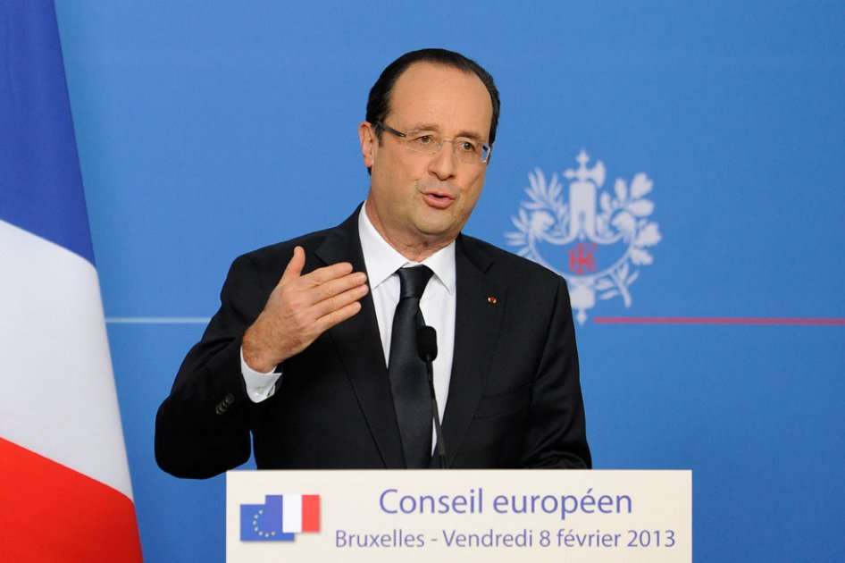 El presidente de Francia, François Hollande, durante una rueda de prensa celebrada tras la reunión del Consejo Europeo. Foto: EFE