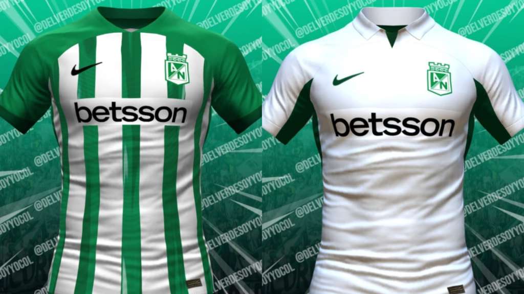 Lo que serían las camisetas de Atlético Nacional para 2024, según la cuenta @delverdesoyyocol.
