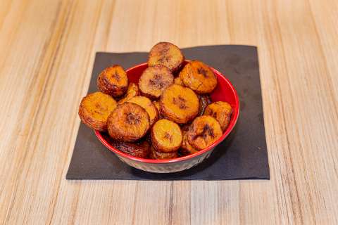 Platanitos maduros calados con queso
