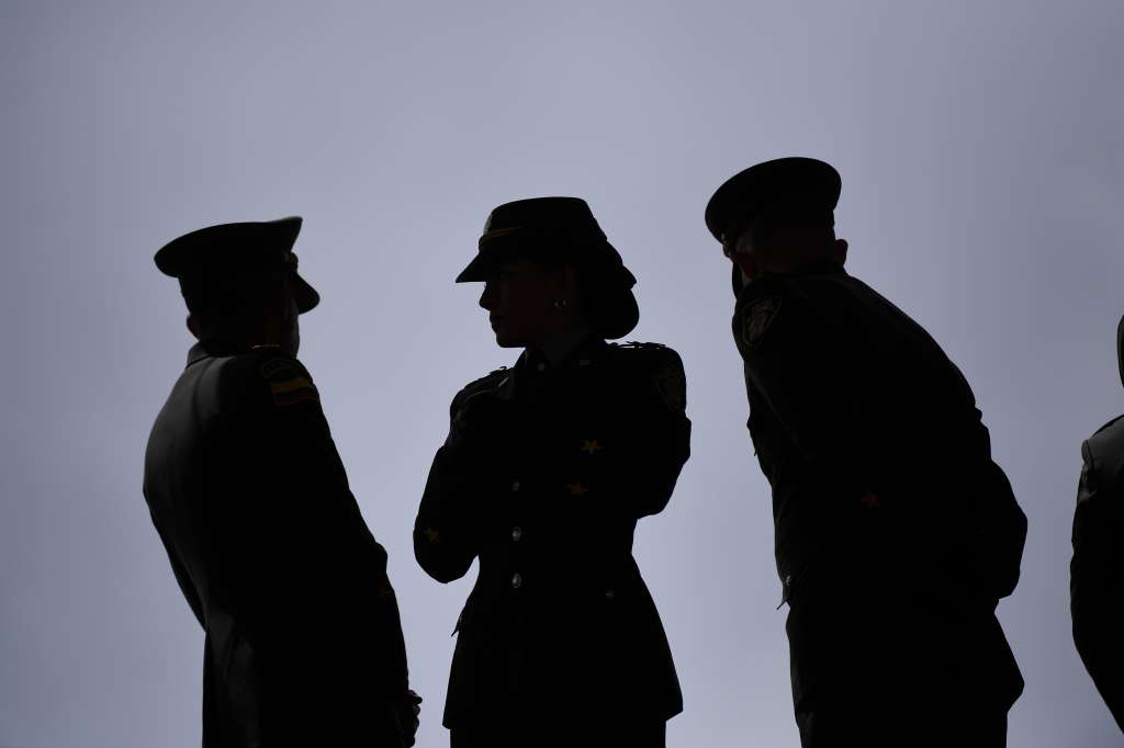 Ceremonia de posesión del general William Salamanca como nuevo director de la Policía, liderada por el presidente Gustavo Petro e Iván Velásquez, ministro de Defensa, realizada en la Escuela de Cadetes General Santander.