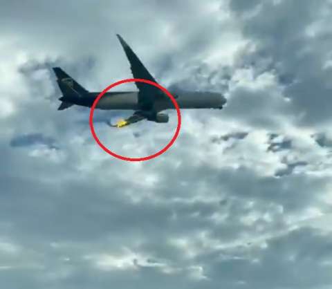 Emergencia en el aeropuerto El Dorado por avión de carga con falla en el motor