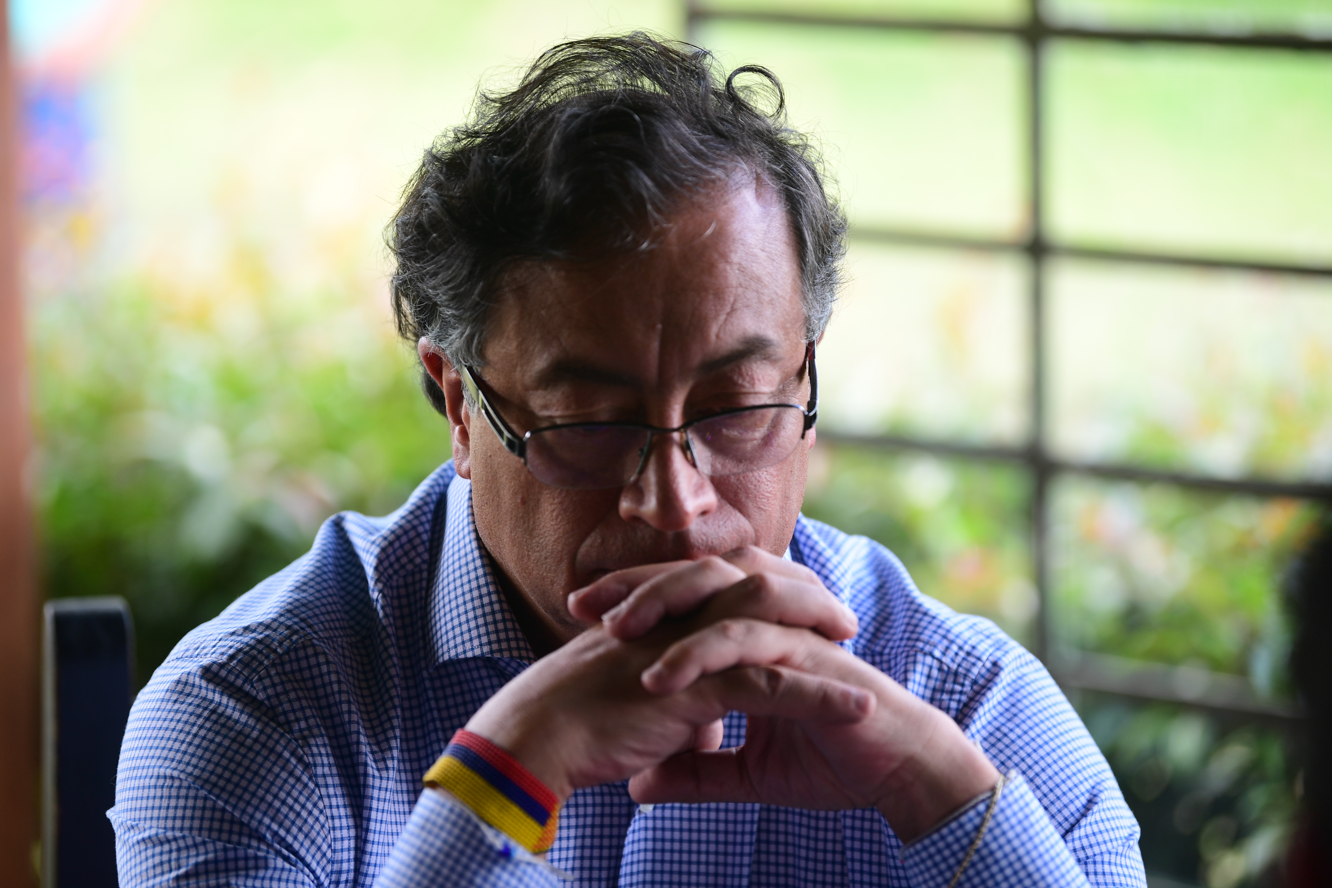 Candidato a la presidencia de Colombia durante su visita a Fusagasugá