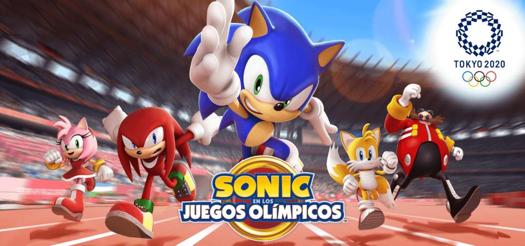Portada del videojuego Sonic en los Juegos Olímpicos Tokyo 2020.