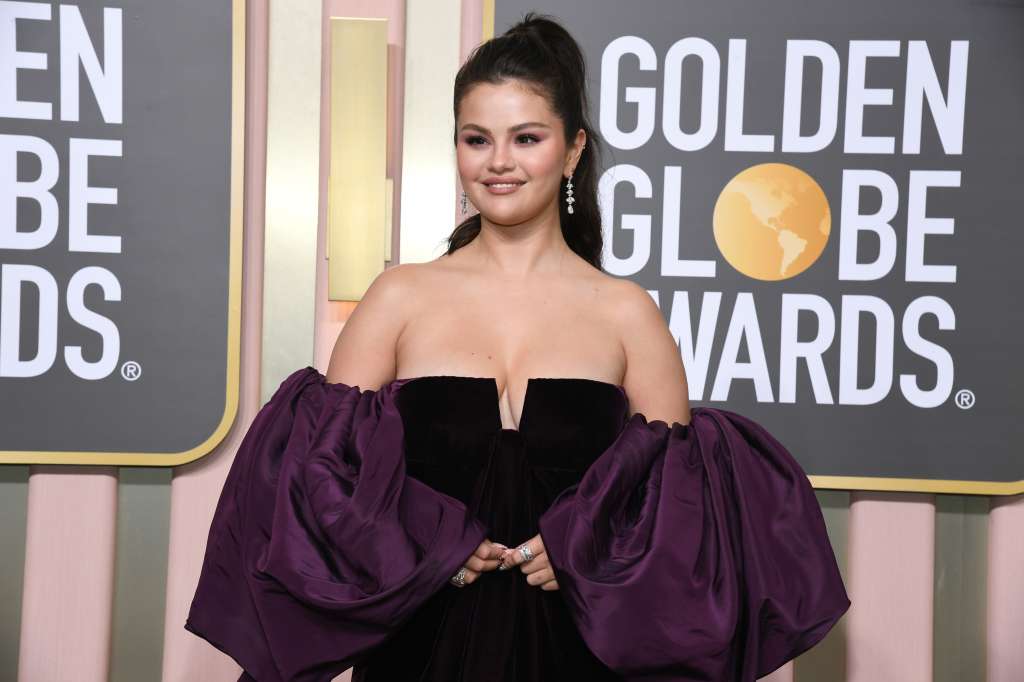 Así se veía la artista durante la ceremonia de los Globos de Oro en enero de 2023.
