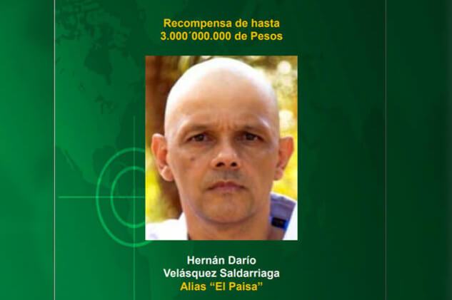 ¿Puede el Presidente ofrecer recompensa por la captura de ‘El Paisa’?