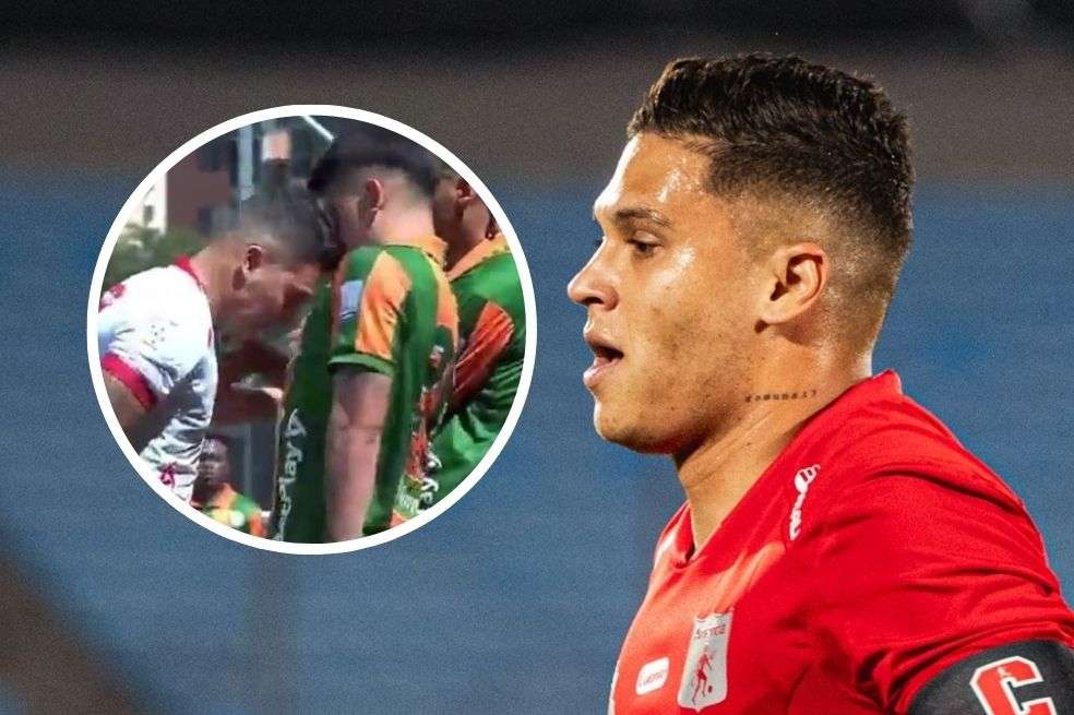 Juan Fernando Quintero fue expulsado en la primera mitad por agredir a Daniel Arcila.