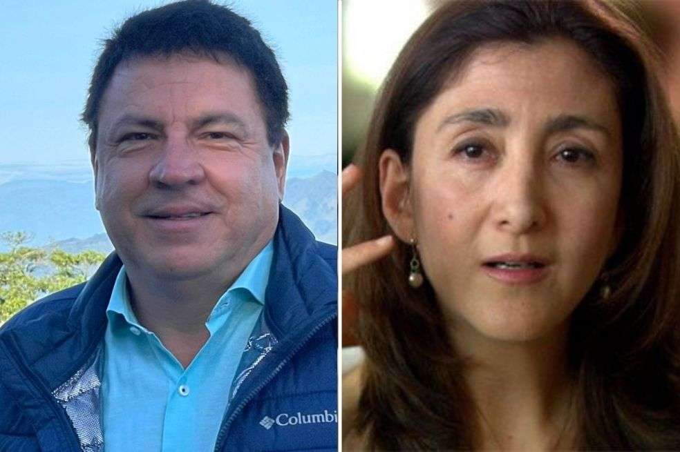 Miguel Ángel Pinto e Ingrid Betancour.
