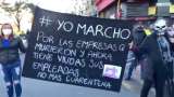 Comerciantes vuelven a protestar en el centro de Bogotá por cuarentena estricta