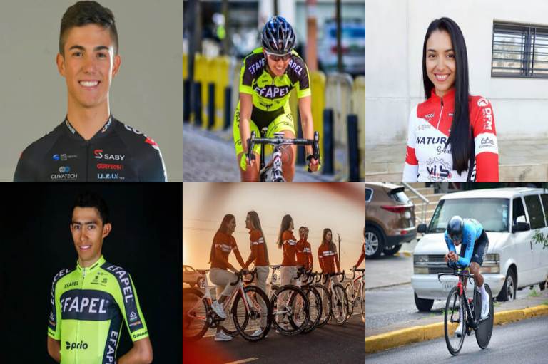 Los ciclistas colombianos que viven la cuarentena lejos de casa