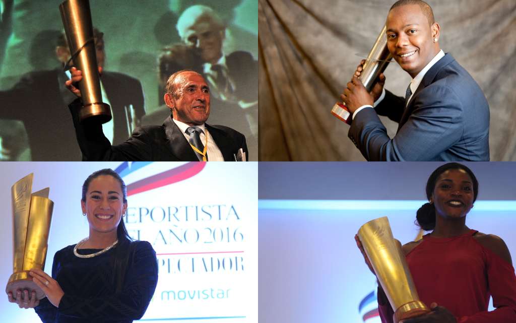 Martín Emilio Cochise Rodríguez, Édgar Rentería, Mariana Pajón y Caterine Ibargüen, ganadores de nuestro concurso en varias oportunidades.