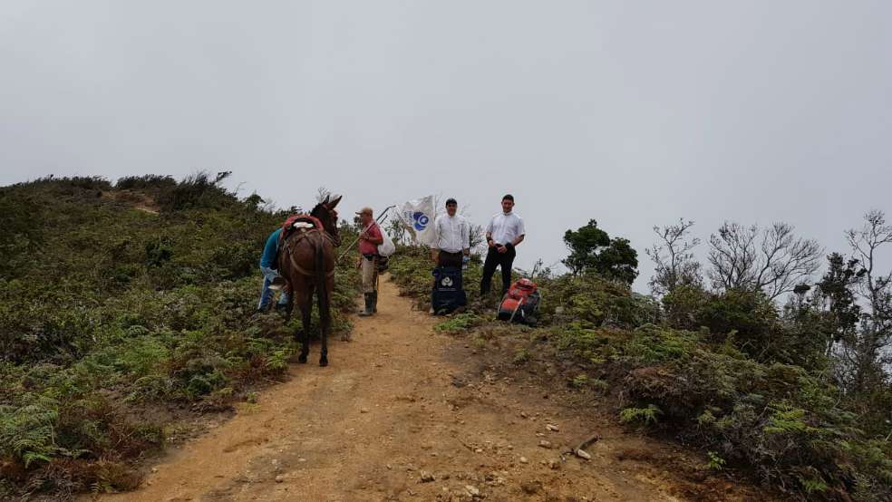 La comisión humanitaria partió desde el pasado viernes en busca de Cristo José Contreras, niño de cinco años secuestrado en el Catatumbo./ Cortesía
