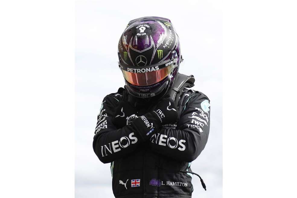 Lewis Hamilton en el GP de Bélgica.