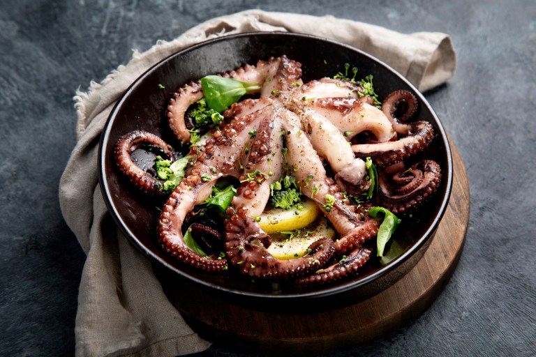 Receta para hacer pulpo al ajo