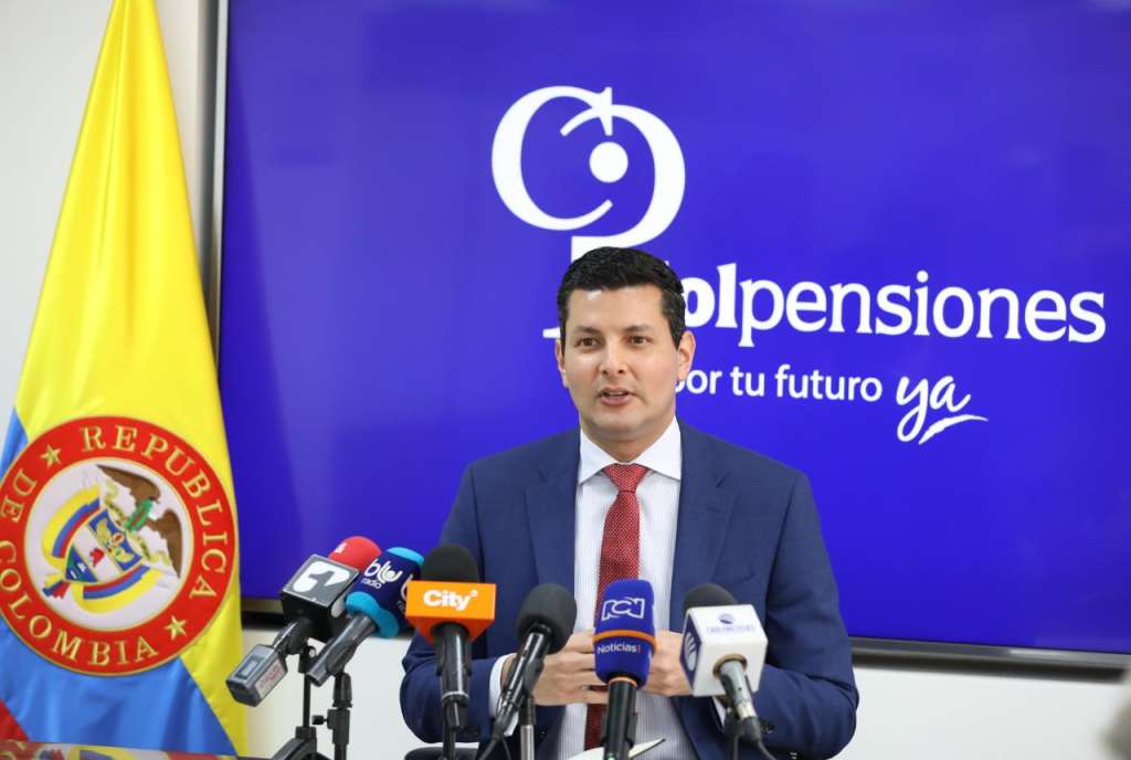 El presidente de Colpensiones, Juan Miguel Villa, resaltó que la entidad estatal se ha convertido en el mayor pensionador del país. / Cortesía