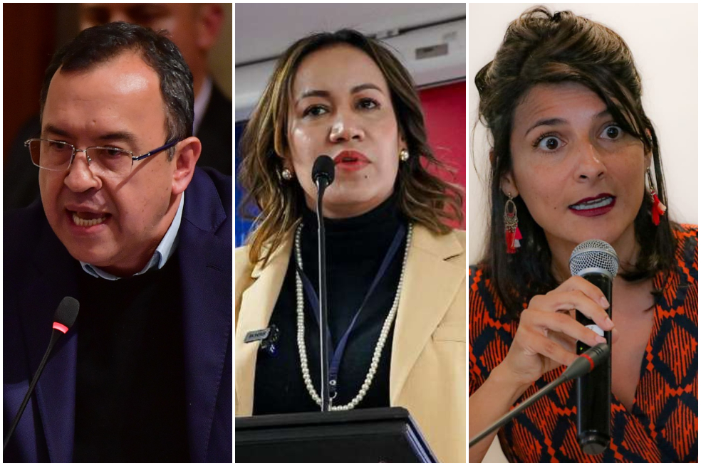 Alfonso Prada, Carolina Corcho e Irene Vélez.