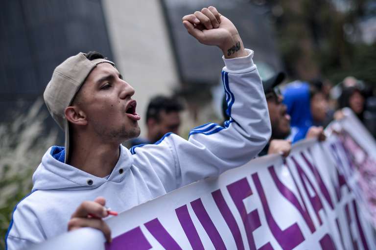En imágenes: así fue el plantón de los hinchas de Millonarios