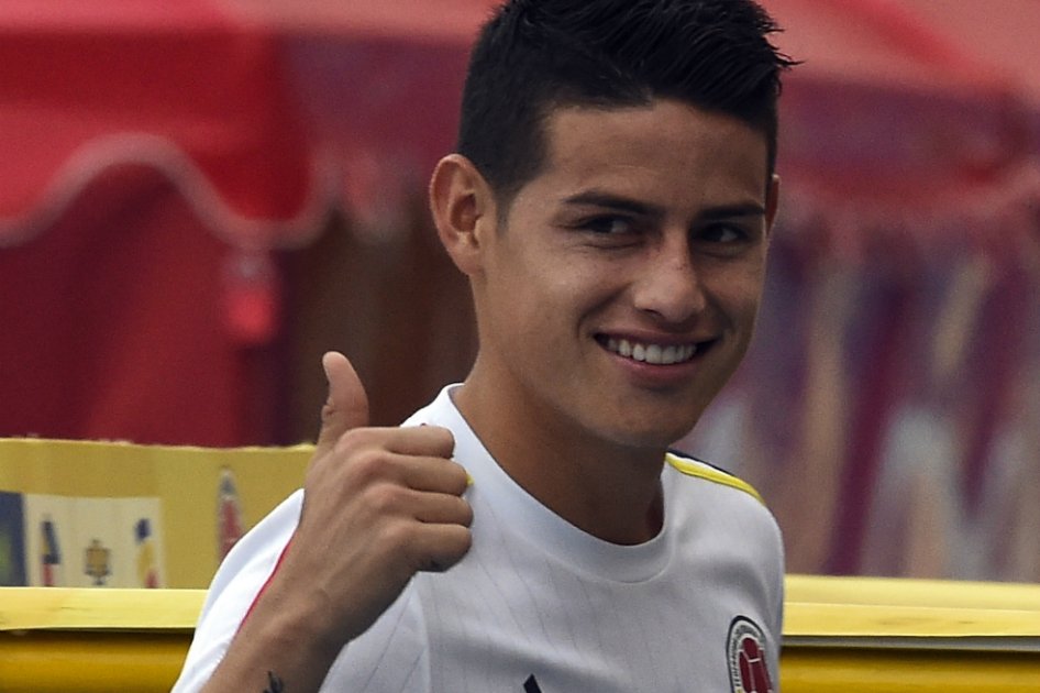 James Rodríguez, el capitán de la selección de Colombia. / AFP