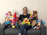 Ella diseña personajes que nacen de la imaginación y la creatividad de los niños