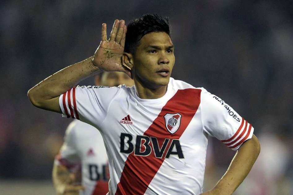 Teófilo Gutiérrez, delantero colombiano goleador con River Plate. Foto: AFP