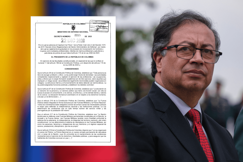 Decreto firmado por el presidente Petro.