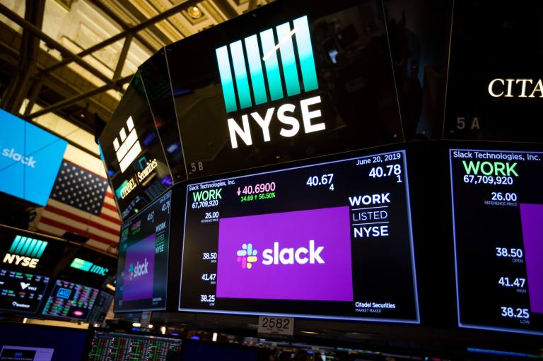 La tecnología Slack despega en bolsa y debuta con alza de 49 %