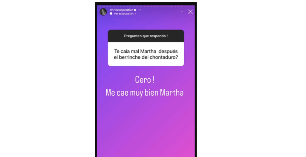 MasterChef Celebrity: Chris Carpentier opinó sin filtros de Martha Isabel Bolaños