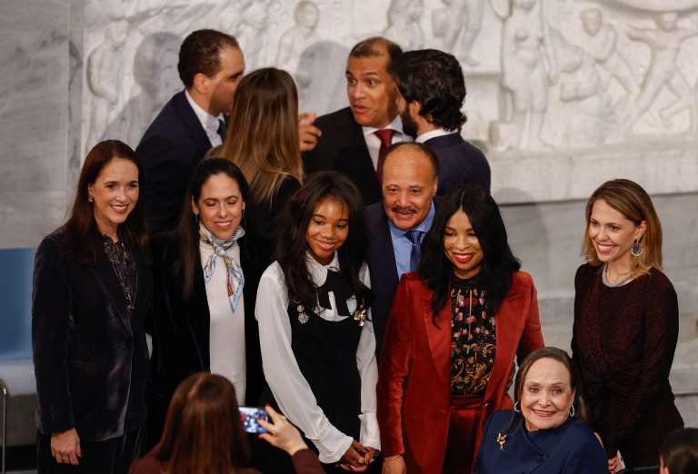 Ceremonia entrega Premio Nobel de Paz a María Corina Machado.