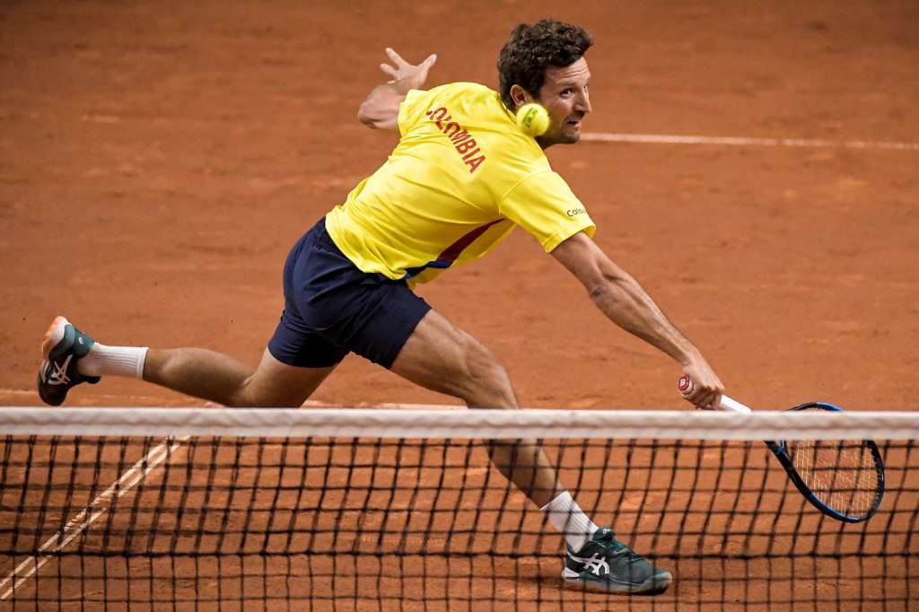 Nicolás Barrientos no logró mantener la ventaja de Colombia y perdió ante Norrie.