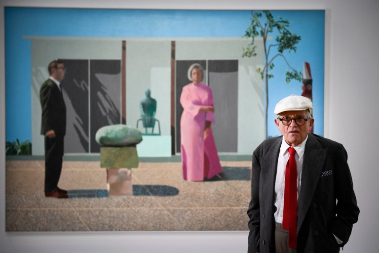 Al funeral de David Hockney solo asistieron dos personas