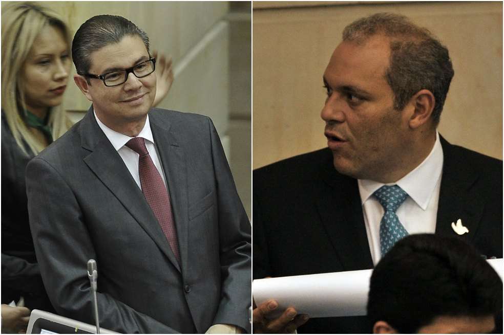 José David Name, nuevo presidente del Senado. / Andrés Torres. Fabio Amín, presidente de la Cámara de Representantes. /Cristián Garavito